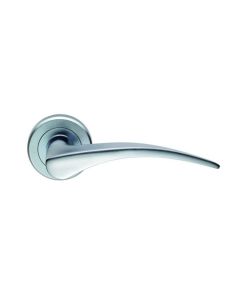 Set Carlisle Satin Chrome Serozzetta Olivier Lever on round rose | ZIN3112SC