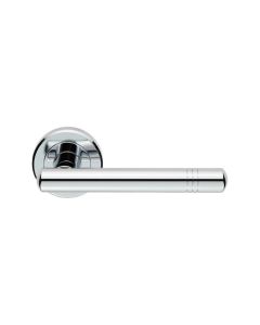 Set Carlisle Polished Chrome Serozzetta Atalaya Lever on round rose | ZIN3116PC