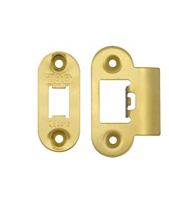 Spare PVD Satin Brass Radius Accessory Pack For Heavy Duty Tubular Latch
