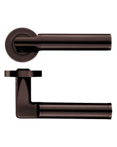Set Etna Bronze Milan Designer Lever on round rose | ZPZ030ETB
