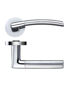 Set Satin & Polished Chrome Venus Designer Lever | ZPZ140SCCP