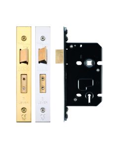 64mm Satin Stainless Steel UK 3 Lever Mortice Sashlock Keyed Alike (336) | ZUKS364SSKA336