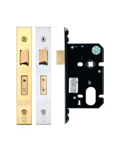 64mm PVD Brass UK Oval Cylinder Mortice Sashlock | ZUKS64OPPVD